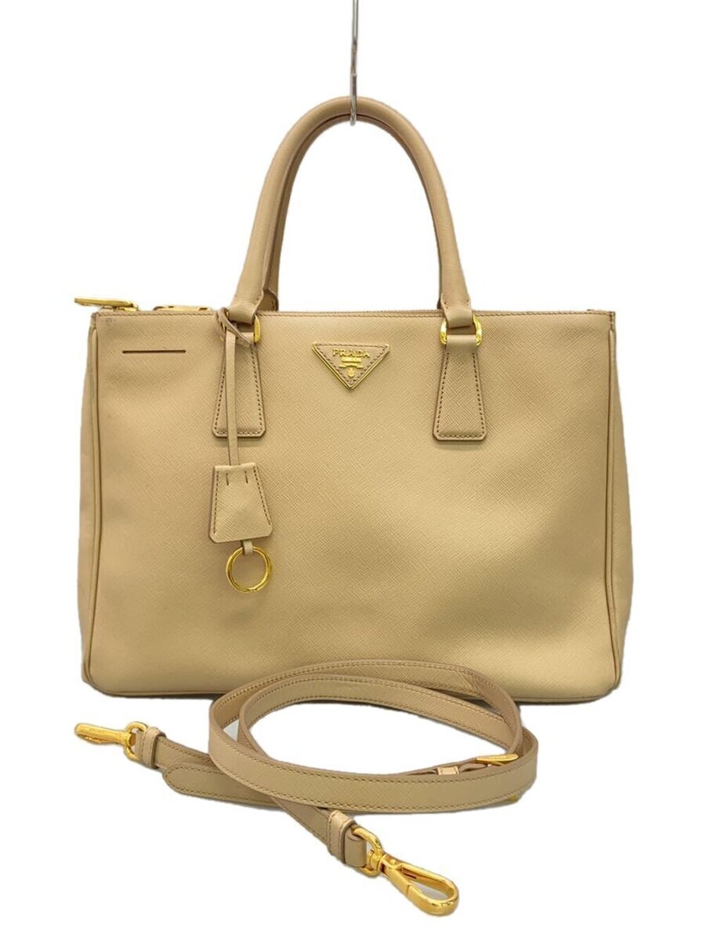 Prada Galleria Saffiano Bag Cowhide Leather Beige